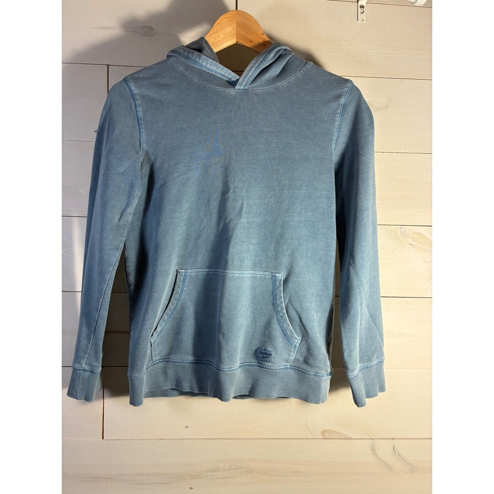 OshKosh B'gosh Boys Blue Faded Pullover Hoodie Sweatshirt Size 14